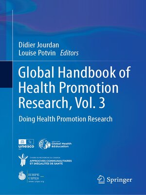 cover image of Global Handbook of Health Promotion Research, Volume 3